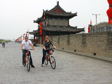 Vélo sur les rempartes de Xi'an