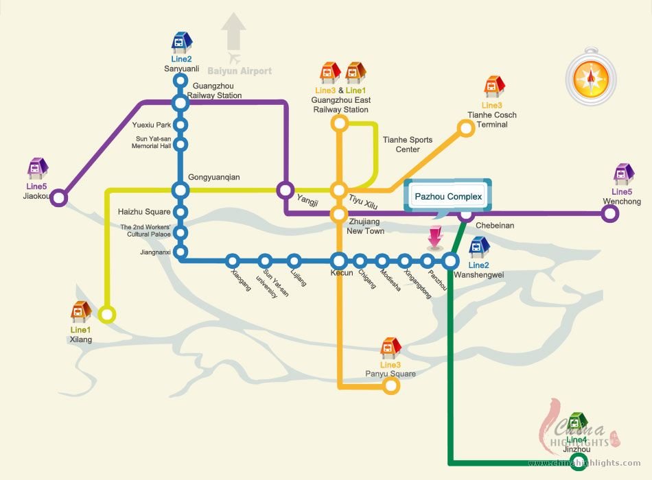 Carte de mÃ©tro de la Foire de Canton