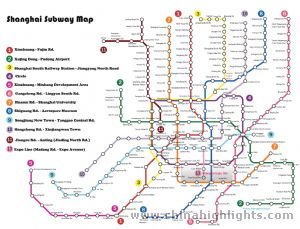 Les diffÃ©rentes lignes du mÃ©tro de Shanghai