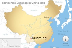 Localisation de Kunming