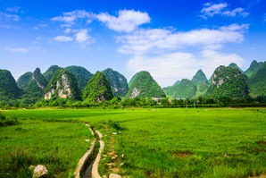 Paysages dans la zone pittoresque de Yangshuo