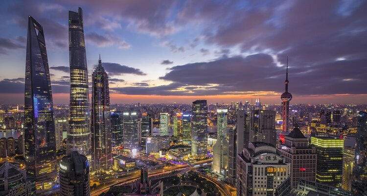 Les gratte-ciel de Shanghai et le Bund