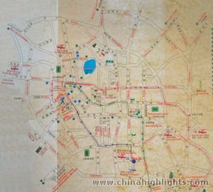 Carte de ville de Kunming